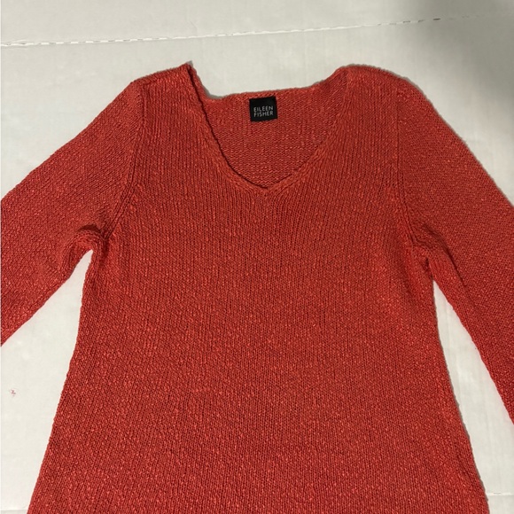 Eileen fisher  sweater / vneck shirt small - Picture 1 of 8